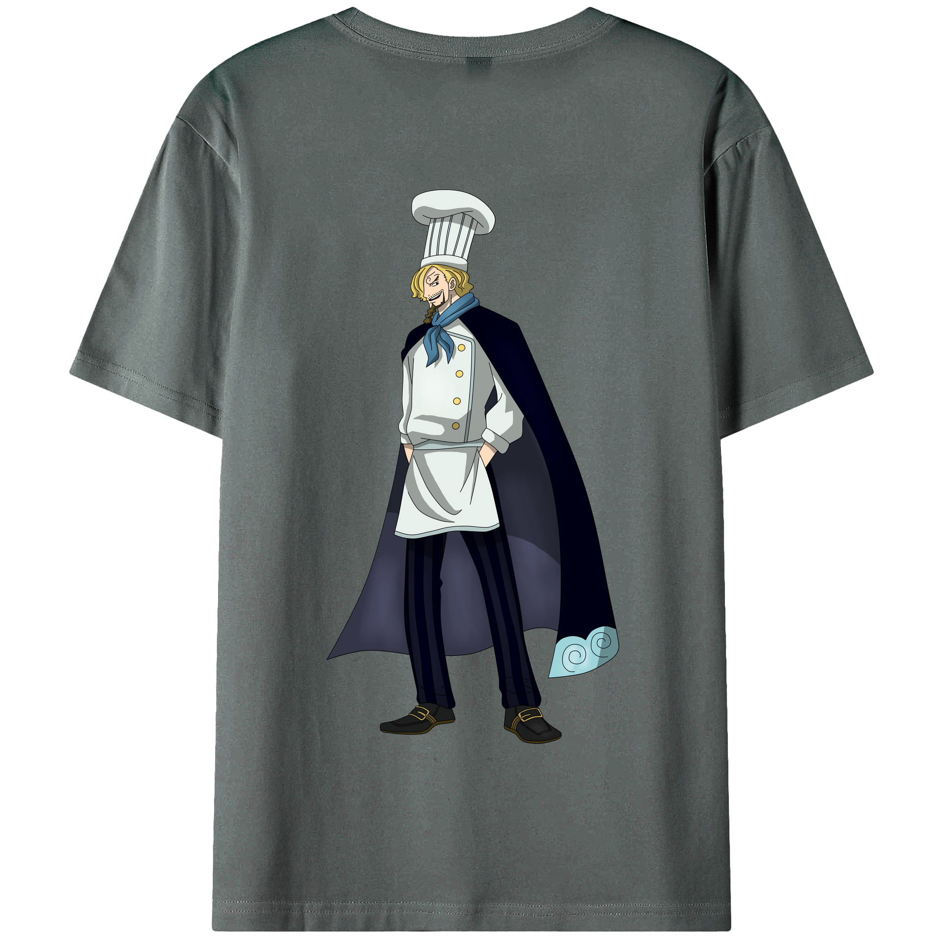 ワンピース サンジ ONE PIECE Sanji 綿100％半袖Tシャツ（背面プリント）